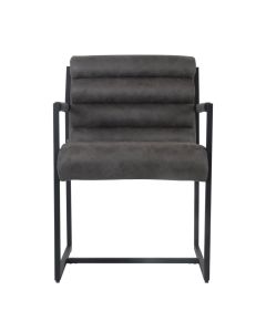 Dining room chair Design chair leather look Tony - Stone