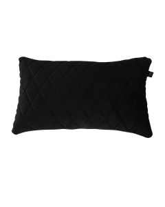 Living room Decorative cushion checker angle 45x24cm Cushy - Velvet Black