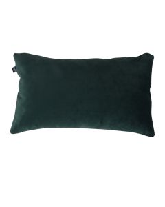 Living room Decorative pillow checker angle 45x24cm Cushy - Velvet Dark green