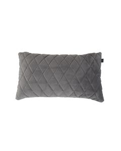 Living room Decorative pillow checker angle 45x24cm Cushy - Velvet light gray
