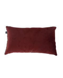 Living room Decorative pillow checkered Rectangle 45x24cm Cushy - Velvet Bordeaux red