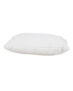 Ornamental cushion Cushy Living room Bedroom Square 45x45cm - Teddy fabric white