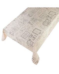 Goya Tablecloth Coated Linen sand 140cmx20mtr