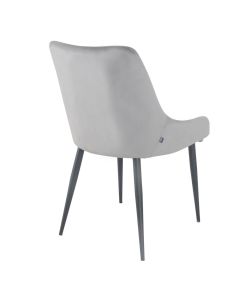 Dining room chairs Velvet velvet Bella - Velvet light gray