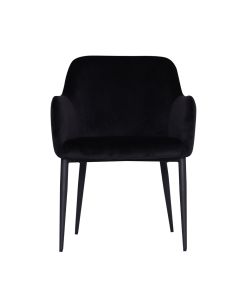 Dining room chair Velvet Ted - Velvet Black