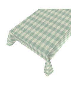 Darron Tablecloth Coated Linen green 140cmx20mtr