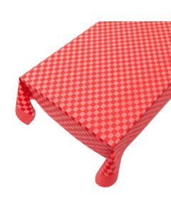 Textile Flamand Tablecloth Coated Linen red 140cmx20mtr
