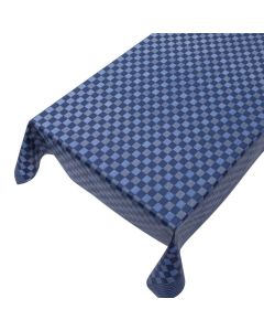 Textile Flamand Tablecloth Coated Linen Blue 140cmx20mtr