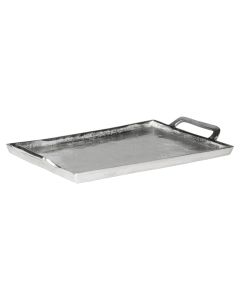serving tray silver look 40x27cm