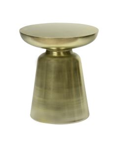 table shiny gold round 38x38xh44cm