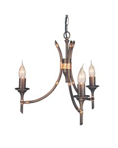 Bamboo 3 Light Chandelier