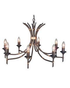 Bamboo 8 Light Chandelier