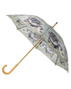 Umbrella teak dachshund laying 105cm