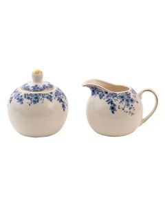 Milk jug and sugar bowl 11x9x8 / Ø 9x9 cm - set (2)