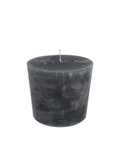 Candle dark grey 10x10cm*