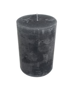 Candle dark grey 10x20cm