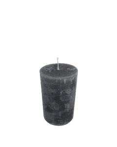 Candle dark grey 5x8cm*
