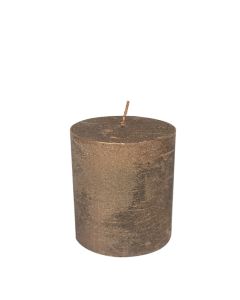 Candle copper 7x10cm
