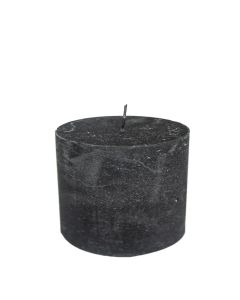 Candle metallic black 10x10cm