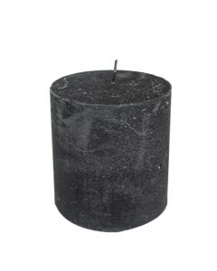 Candle metallic black 10x15cm