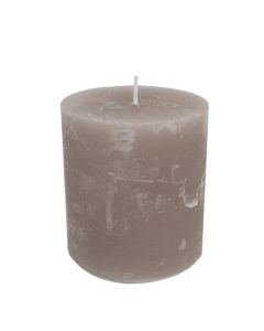 Candle taupe 10x15cm