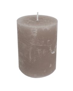 Candle taupe 10x20cm