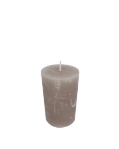 Candle taupe 5x8cm*