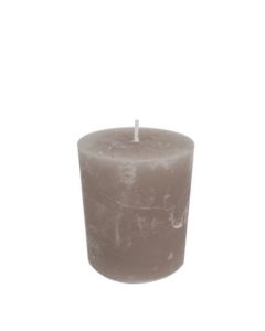 Candle taupe 7x10cm