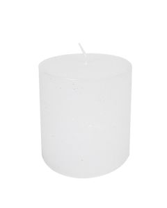 Candle white 10x15cm