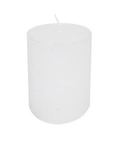 Candle white 10x20cm