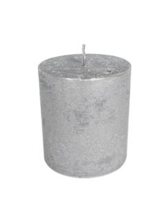 Candle silver 10x15cm