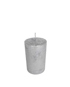 Candle silver 5x8cm*