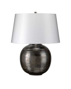 Caesar 1 Light Table Lamp - Silver
