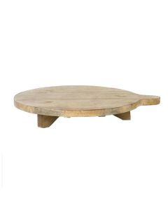 chopping board mango wood round leg dia 25cm