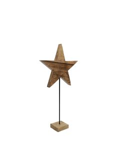 standing star mango wood 60cm