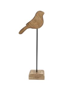 standing bird mango wood 38cm