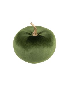 velvet decoration apple green 26cm