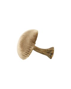 velvet decoration mushroom beige 10cm