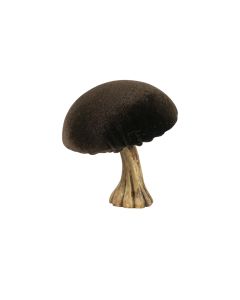 velvet decoration mushroom brown 10cm