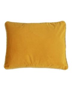 half cushion velvet gold honey 35x45cm