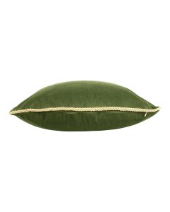 Cushion velvet gold apple green 45x45cm