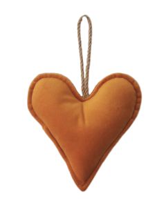 hanging decoration heart orange
