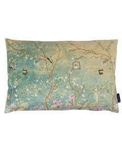 Cushion velvet japanese garden 40x60cm
