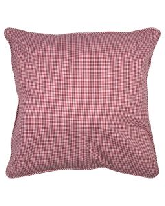 cushion cotton dark red caro 55x55cm