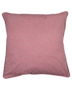 cushion cotton dark red caro 55x55cm