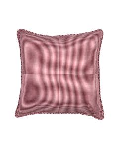 cushion cotton dark red caro 45x45cm
