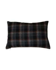 cushion checks grey 40x60cm
