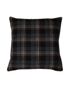 cushion checks grey 45x45cm