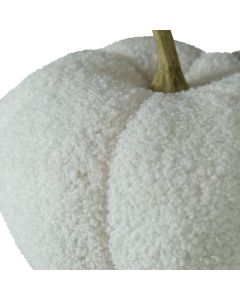 teddy decoration pumpkin white 24cm
