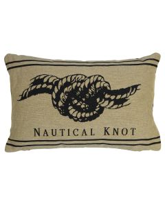 gobelin cushion anthracite nautical knot 30x45cm